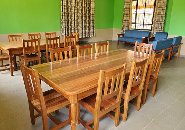 Missionaries of the Poor new furniture in Kenya monastery