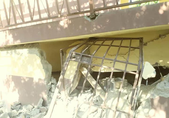 Haiti CFSOP building collapsed after earthquake