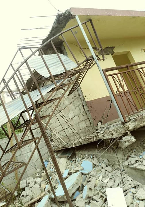 Haiti CFSOP building collapsed after earthquake