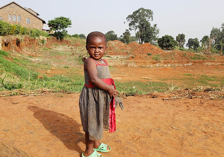 Three-year-old Moasuiyi would be able to attend the new Saint Mary’s Primary SchoolSinwa