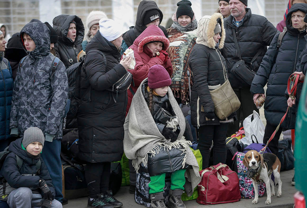 The people of Ukraine are pouring into Poland and will be in need of help
