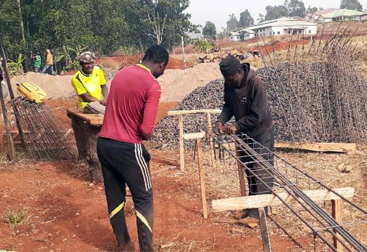 After a six-year delay construction has begun in St. Mary's school, Cameroon
