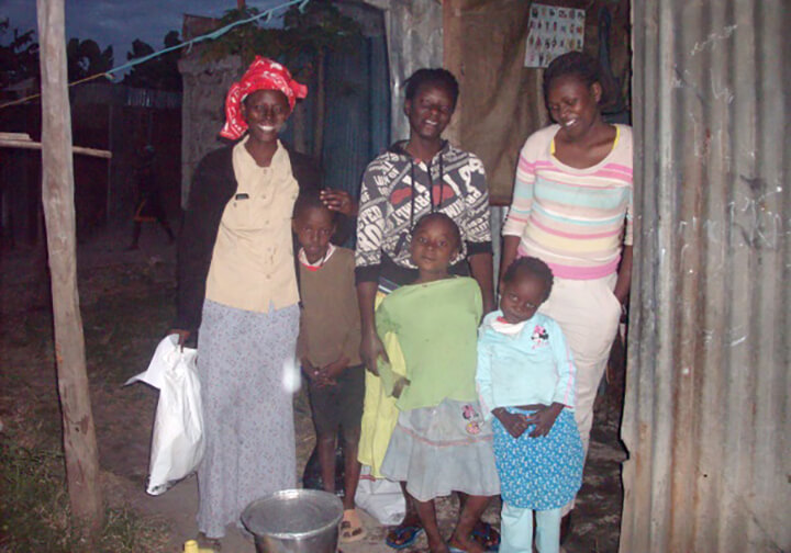 2013 - Africa, Kenya. Missionaries of the Poor. Nancy and Hannah.